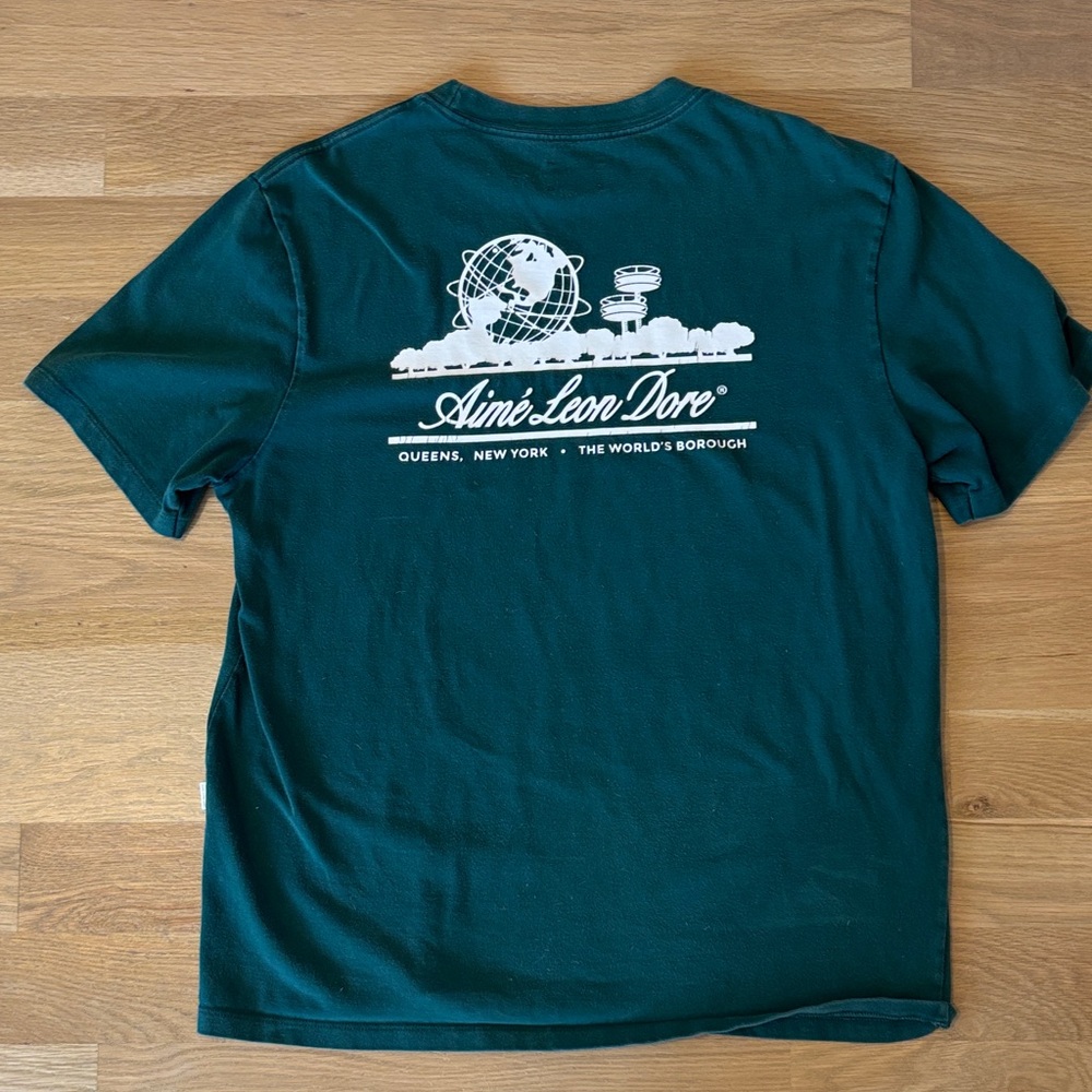 Aime Leon Dore Teal Graphic Short Sleeve Tee - Picture 5 of 6